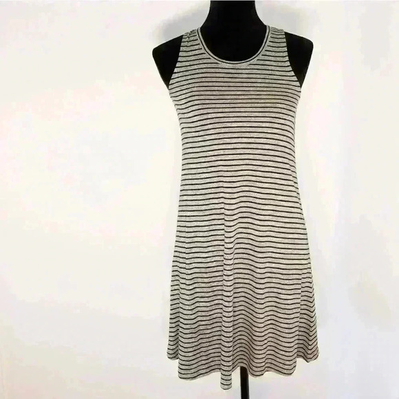 MADEWELL Highpoint Tank Striped Dress Gray XXS - Picture 4 of 10